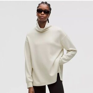 Lululemon Athletica Off-White High Neck Sweatshirt